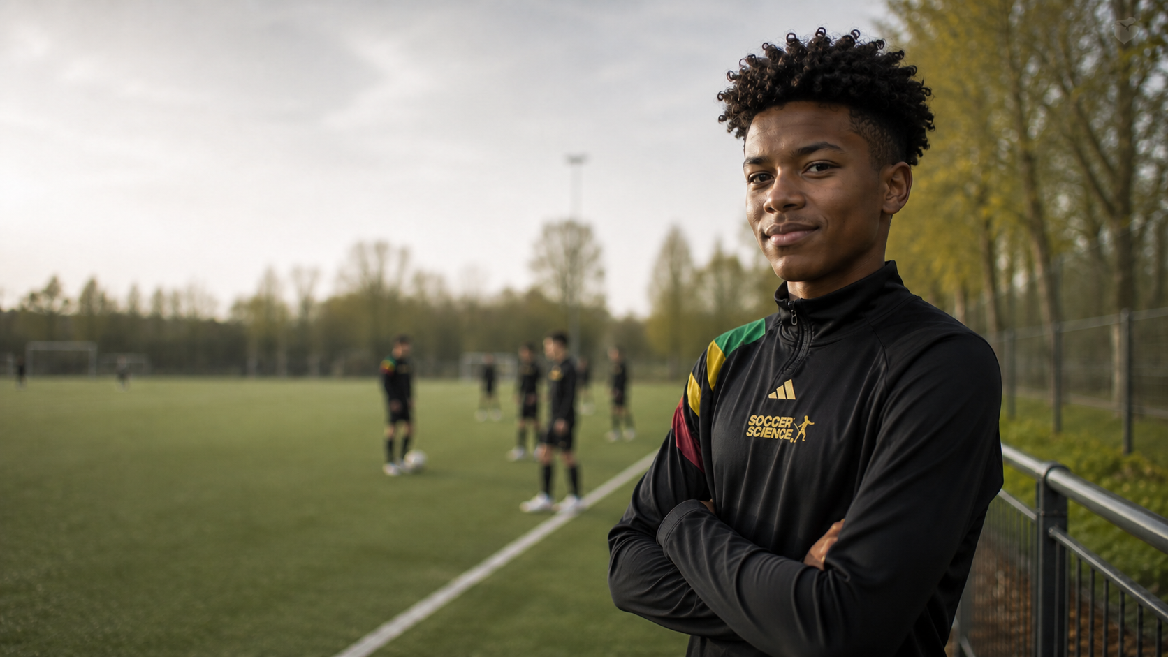 Speler van Soccer Science op het veld